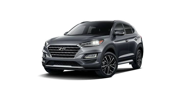 The iconic modern exterior design lines of the 2021 Hyundai Tucson NX4., AI generated