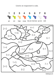 Coloriage magique 11 codes couleurs. Coloriages Codes Lulu La Taupe Jeux Gratuits Pour Enfants