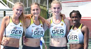 Dieses video kann werbung enthalten.hi guys and welcome to my first real youtube video.and it goes right to the point. U 20 Em Grosseto Alica Schmidt Steht Mit Der Deutschen 4 X 400 Meter Staffel Im Finale Bayerischer Leichtathletik Verband E V Blv