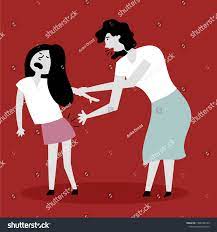 Mom Spanks Daughter On Backside Child: стоковая векторная графика (без  лицензионных платежей), 1486480133 | Shutterstock