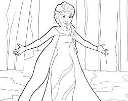 Gambar Elsa Frozen 2 Hitam Putih