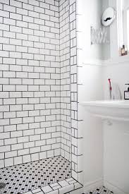 Rejunte Preto Nosso Cantinho Chuveiro Branco Azulejo E Casas De Banho Pequenas