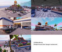 Each set has at least two or more items and can contain outfits, pickaxes, gliders, and others cosmetic items. Simple Luxury Durr Burger Restaurant Took Like 3 Hours Idk Fortnitecreative