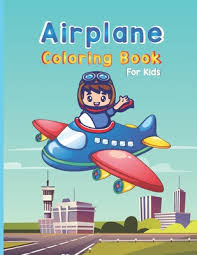 This game that helps to learn about painting with colored airplane colors are available in full color. Airplane Coloring Book For Kids Cute Airplane Coloring Book For Kids Coloring Books Children Paperback Pages Bookshop