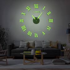 You'll need a clock kit (or a disassembled clock) and 12 picture frames. Dicor Frameless Diy Wall Clock 3d Mirror Wall Clock Large Mute Wall Stickers For Living Room Bedroom Home Decorations Brand New Wall Clocks Aliexpress