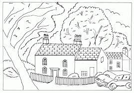 Sketsa Gambar Lingkungan Alam Sekitar Sketsa Ilustrasi Lukisan Gambar