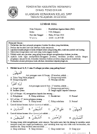 Soal Kunci Ukk Kelas 8 Pai