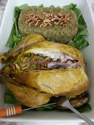 دجاج محشي بالفريك زاكي chicken recipes weird food moroccan food