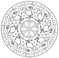 Mandalas De Navidad Para Colorear Mandala Coloring Pages Christmas Mandala Snowflake Coloring Pages
