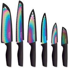Hampton Forge Rainbow 12 Pc Cutlery Set Rainbow Knife Set Cutlery Set Rainbow Kitchen