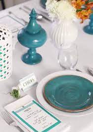 Ask each of your guests to bring five leaves with them to scatter on the dinner table for an array of different, beautiful colors. Greek Themed Dinner Party