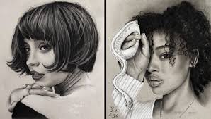 Liza soberano realistic drawing ( graphite portrait ) timelapse materials: Design Stack A Blog About Art Design And Architecture Charcoal Portraits Realistic Drawings