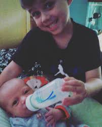 Better late than never! Meet Trevor Richard Medina born 4/24... and of  course the proud big brother Jayden ♡ I am back to work, text me to make an  appointment!