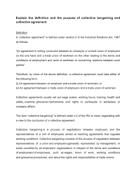 Industrial relations 1 laws of malaysia reprint act 177 industrial relations act 1967 incorporating all amendments up to 1 january 2006 published by the. Explain The Definition And The Purpose Of Collective Bargaining And Collective Agreement Collective Bargaining Trade Union