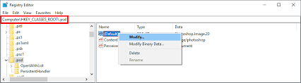 Use the 'properties' command in the windows explorer to unlock the file. cause the user preferences file within photoshop is corrupted or attempting to save into a restricted location. Solved Re In My Windows Register I See That Key Psd Is Adobe Support Community 10977029