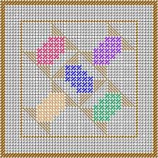 This plastic canvas shamrock pattern makes a fun magnet for your fridge or pin. Canvas Needlepoint Patterns Free