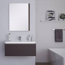 Buy products such as mainstays farmhouse 17.75 inch single sink bathroom vanity with top, assembly required at walmart and save. Milano Oxley Grey 800mm Wall Hung Vanity Unit With Basin