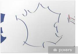 Tableau blanc, clé usb, corbeille courrier, carnets, agrafeuses ou stylos. Croquis De La Carte De France Poster Pixers We Live To Change