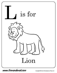 L Is For Lion Letter L Coloring Page Pdf L Is For Lion Preschool Alphabet Printables Letter L