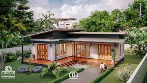 Modern Villa Style Single Storey House With Two Bedrooms Ulric Home Villa Style Best Modern House Design Modern Bungalow House