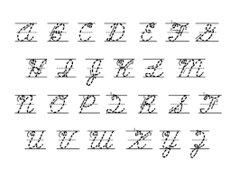 How To Write In Cursive With Sample Alphabet