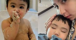 Potret Lucu Menggemaskan Baby Lio Anak Joshua Suherman dan Clairine Clay  yang Kini Sudah 9 Bulan