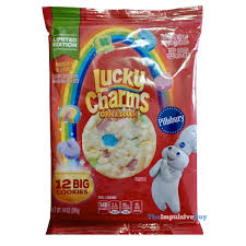 Pillsbury cookie dough products are now safe to eat raw! Review Pillsbury Limited Edition Lucky Charms Cookie Dough The Impulsive Buy