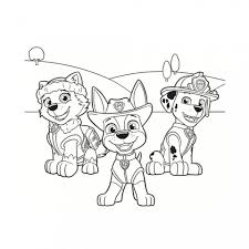 Skye and everest rainbow colouring page. Coloring Page Everest Tracker And Marshall Paw Patrol Free Printable Coloring Pages
