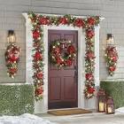 The Cordless Prelit Poinsettia And Ribbon Holiday Trim