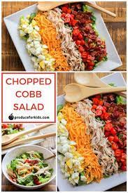 chopped cobb salads produce for kids chopped cobb salad salad recipes cobb salad