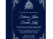 Free greeting card mockup psd with envelope helps you to showcase your design in a photorealistic style. 34 Free Printable Muslim Wedding Cards Online Templates Maker For Muslim Wedding Cards Online Templates Cards Design Templates