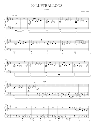 But before 99 luftballons, her single nur getraumt was a #1 hit in her homeland. Nena 99 Luftballons Sheet Music For Synthesizer Solo Musescore Com