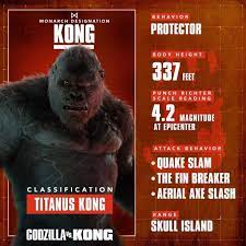 In real life, male mountain gorillas average 195 kg (430 lb) and an upright standing height of 150 cm (59 in). Kong Monsterverse Gojipedia Fandom