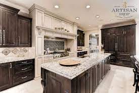 Stove Hood Surround North American Maple Smoke Embers Paint With Coffee Glaze Island Kitchen Design Award Winning Kitchen Design Interior Design Kitchen