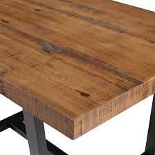 Coffee table set style of live edge solid wood acacia. Walker Edison 52 In Distressed Solid Wood Dining Table Reclaimed Barnwood Lww52dswro Rona