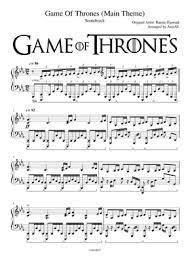 According to the theorytab database, it is the 2nd most popular key among minor keys and the 6th most popular among all keys. Free Sheet Music For Game Of Thrones Download Pdf Or Print On Musescore Musescore Com