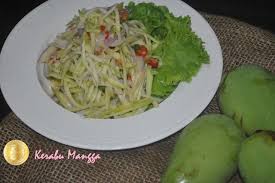 Resepi nasi goreng kerabu ala thai. Thai Mango Salad Kerabu Mangga Thai Mango Restoran Mangga