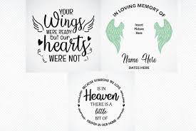 Maybe you would like to learn more about one of these? In Loving Memory Svg Your Wings Were Ready But Our Hearts 1406217 Cut Files Design Bundles