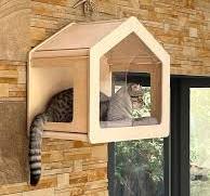 Casa para gatos con ventana Cama para gatos con ventana ...