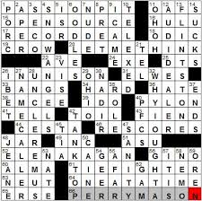 0511 12 New York Times Crossword Answers 11 May 12 Friday Nyxcrossword Com