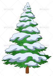 Christmas Tree With Snow Christmas Tree With Snow Fur Tree Xmas Drawing
