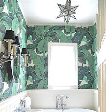 Martinique S Beverly Hills Wallpaper Glamorous Bathroom Powder Room Wallpaper Home