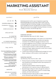Promotions assistant jobs in new york. Marketing Assistant Resume Example Tips Resume Genius
