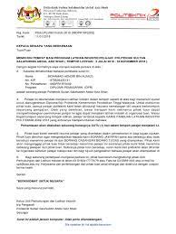 Program graduan cemerlang (grep) tajaan mara. Surat Mohon Latihan Industri