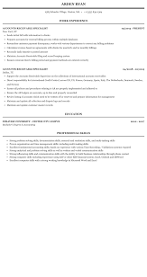 The following accounts receivable specialist resume samples and examples will help you write a resume that best highlights your experience and . Accounts Receivable Specialist Resume Sample Mintresume