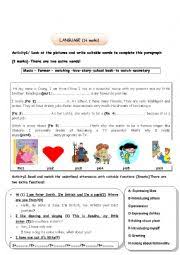 Demonstrate that they understand standard english usage in writing and speaking by. English Exercises Test For 7th Grade