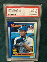 It was the first baseball set to boast 792 cards in a single series. Ken Griffey Jr 1990 Topps All Star Rookie Bloody Scar E