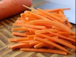 In traditional french cuisine, matchsticks cut from vegetables such as carrots are known as julienne. Julienne Carrots Nutrition Facts Eat This Much
