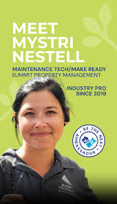 Meet Mystri, our maintenance category 2025 Room to Grow Ambassador! As a  Maintenance Technician with Summit Property Management, she is passionate  about the work she does., Check out how Mystri got ...