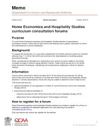 With five degree options, six concentrations, and many course electives. Fillable Online Memo 02416 Senior Secondary Home Economics And Hospitality Studies Curriculum Consultation Forums Fax Email Print Pdffiller